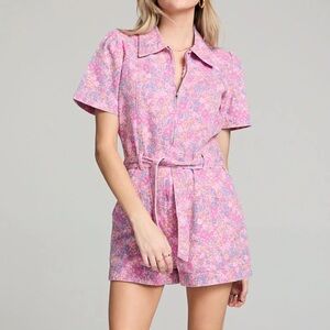 Saltwater LUXE Pink and Purple Floral Jacket